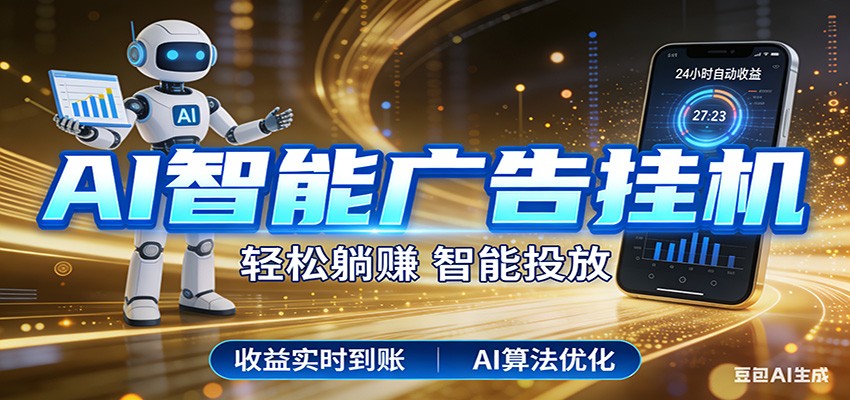 智能广告挂机新时代，利用碎片化时间实现稳定被动收益，AI帮你持续盈利-小艾项目网