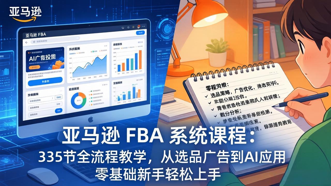 亚马逊 FBA 系统课程(更新26年3月-小艾项目网