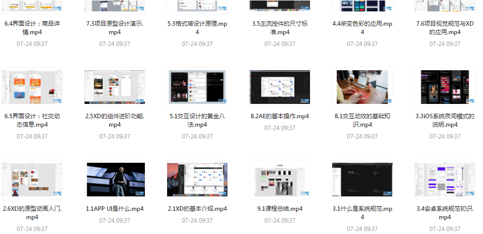 UI设计师入门指南全套课程 从入门到精通（视频课程+课件）-知芽创业社