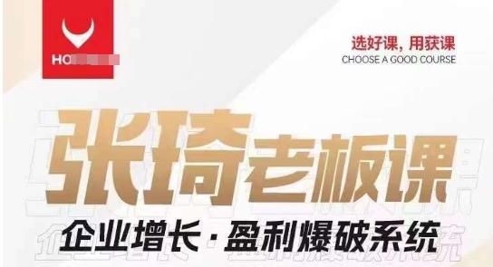 【组合课】张琦张琦老板企业增长·盈利爆破系统（直播专享）-知芽创业社