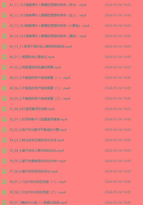 图片[3]-2024单品正价起号，直播素材投流选品：选品课+投流课+素材课+卡首屏/100节-知芽创业社