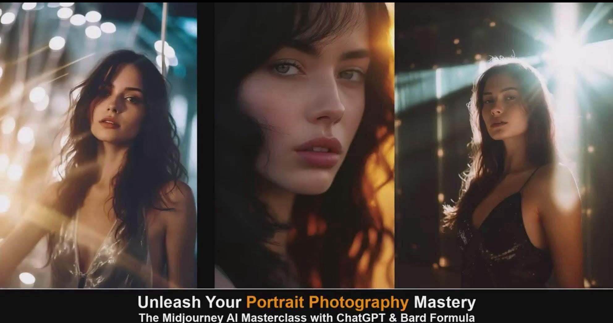 图片[6]-(9312期)Midjourney v5 ChatGPT 和 Bard AI人工智能人像摄影大师班-15节-中英字幕-知芽创业社