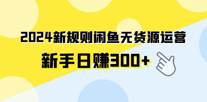 (9522期)2024新规则闲鱼无货源运营新手日赚300+-知芽创业社