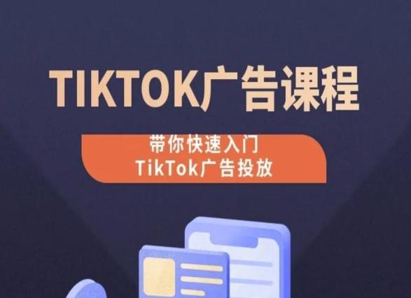 TikTok广告投放课程，从0-1实操课，带你快速入门TikTok广告投放-知芽创业社