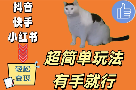 超简单玩法，有手就行，靠猫咪视频日入500+【揭秘】-知芽创业社
