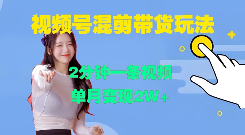视频号混剪玩法，2分钟一条视频，单月变现2W+【揭秘】-知芽创业社