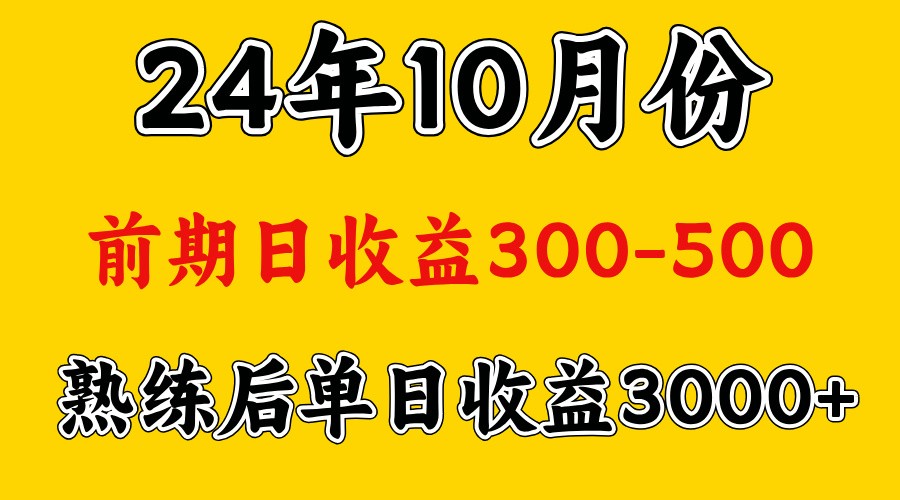 高手是怎么赚钱的.前期日收益500+熟练后日收益3000左右-知芽创业社