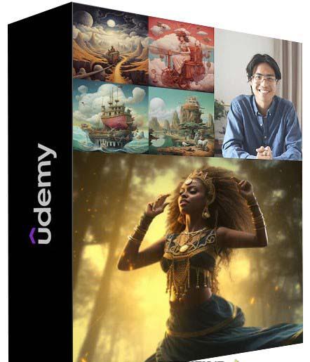 MidjourneyAI绘画艺术生成的大师级写作提示指南教程-8节视频课-中英字幕-知芽创业社