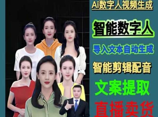 伍老师Ai数字人快速剪辑制作以及变现视频课-小艾项目网