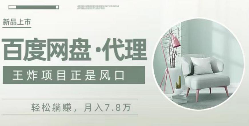 度盘代理，月入7w保姆级全方位教程-知芽创业社