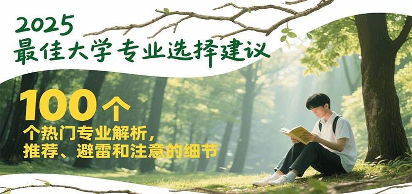 2025最佳大学专业选择建议，100个热门专业解析，推荐、避雷和注意的细节-知芽创业社