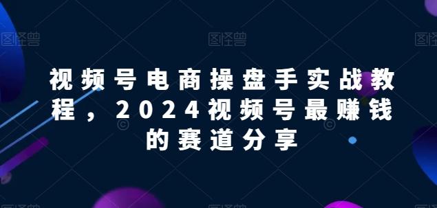 视频号电商实战教程，2024视频号最赚钱的赛道分享-知芽创业社