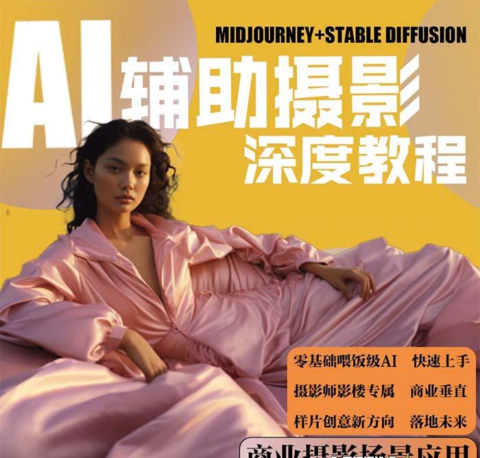 (8727期)2024年AI辅助摄影人工智能商业应用摄影课程(37节课)-知芽创业社