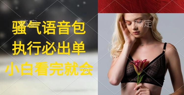 (9589期)执行就出单，日入2000+，超火骚气语音包，小白看完课程就能马上实操-知芽创业社