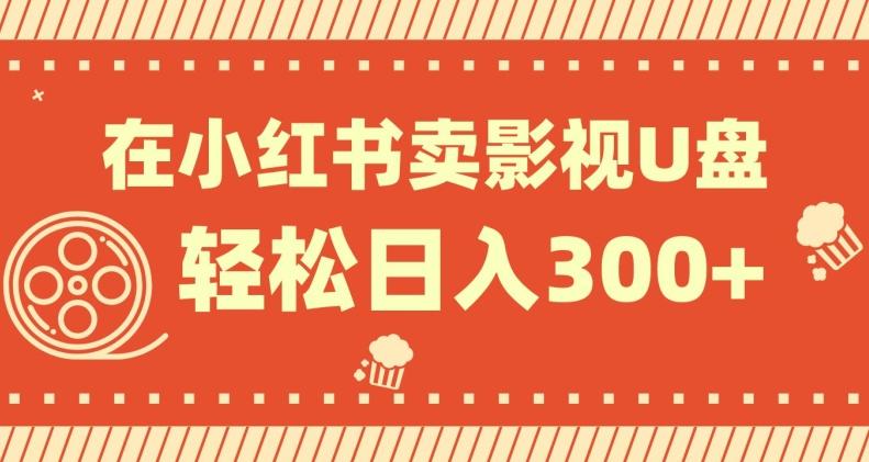在小红书上卖影视U盘，轻松日入300+，操作简单，小白可轻松上手-知芽创业社