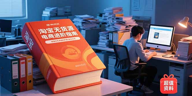 淘宝无货源电商进阶指南，包含新人课、进阶课，配套资料，蓝海选品等-知芽创业社