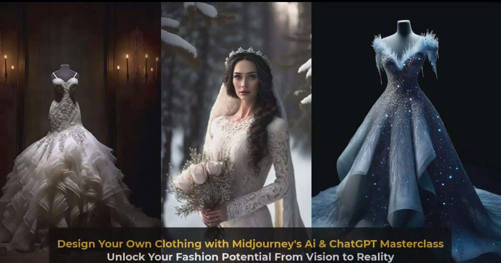 图片[7]-利用 Midjourneys Ai 人工智能设计自己的服装AI大师班-10节课-中英字幕-知芽创业社
