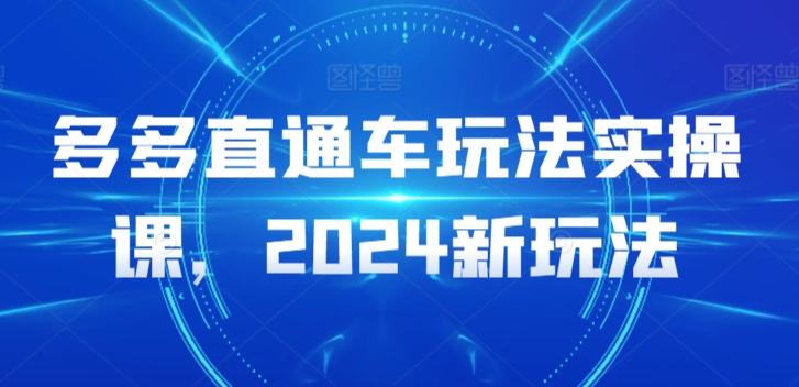 多多直通车玩法实操课，2024新玩法-知芽创业社