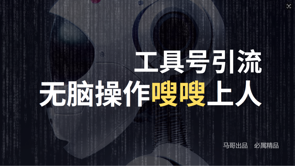 24年抖音最新工具号日引流300+创业粉，日入5000+-知芽创业社