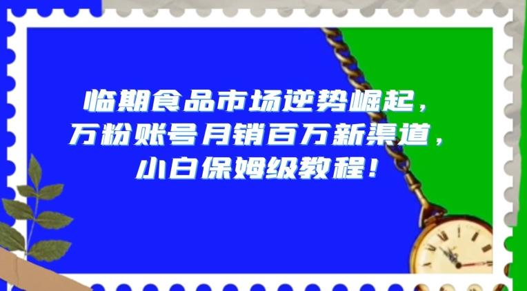 临期食品市场逆势崛起，万粉账号月销百万新渠道，小白保姆级教程【揭秘】-知芽创业社