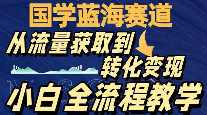 国学蓝海赛道，从流量获取，到转化变现，全流程教学-知芽创业社