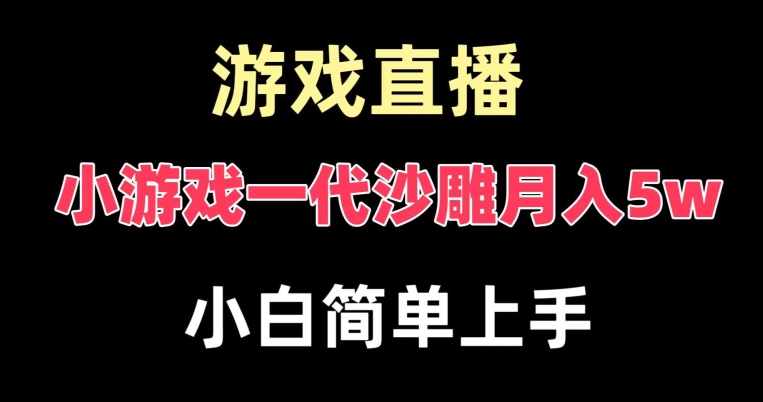 玩小游戏一代沙雕月入5w，爆裂变现，快速拿结果，高级保姆式教学【揭秘】-知芽创业社