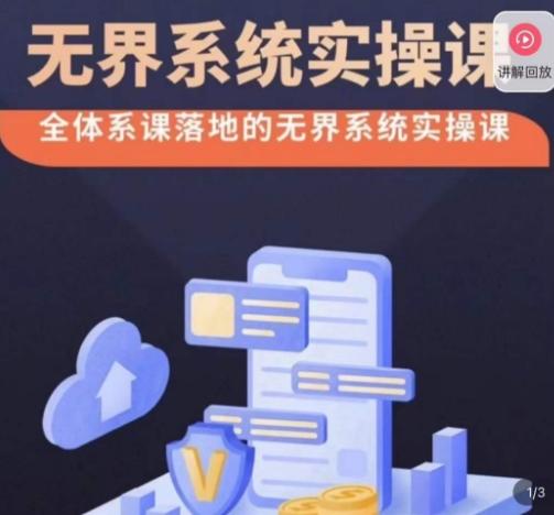 老衲·无界系统实操课，全体系落地无界改版后选择、出价、高投产做付费引流-知芽创业社