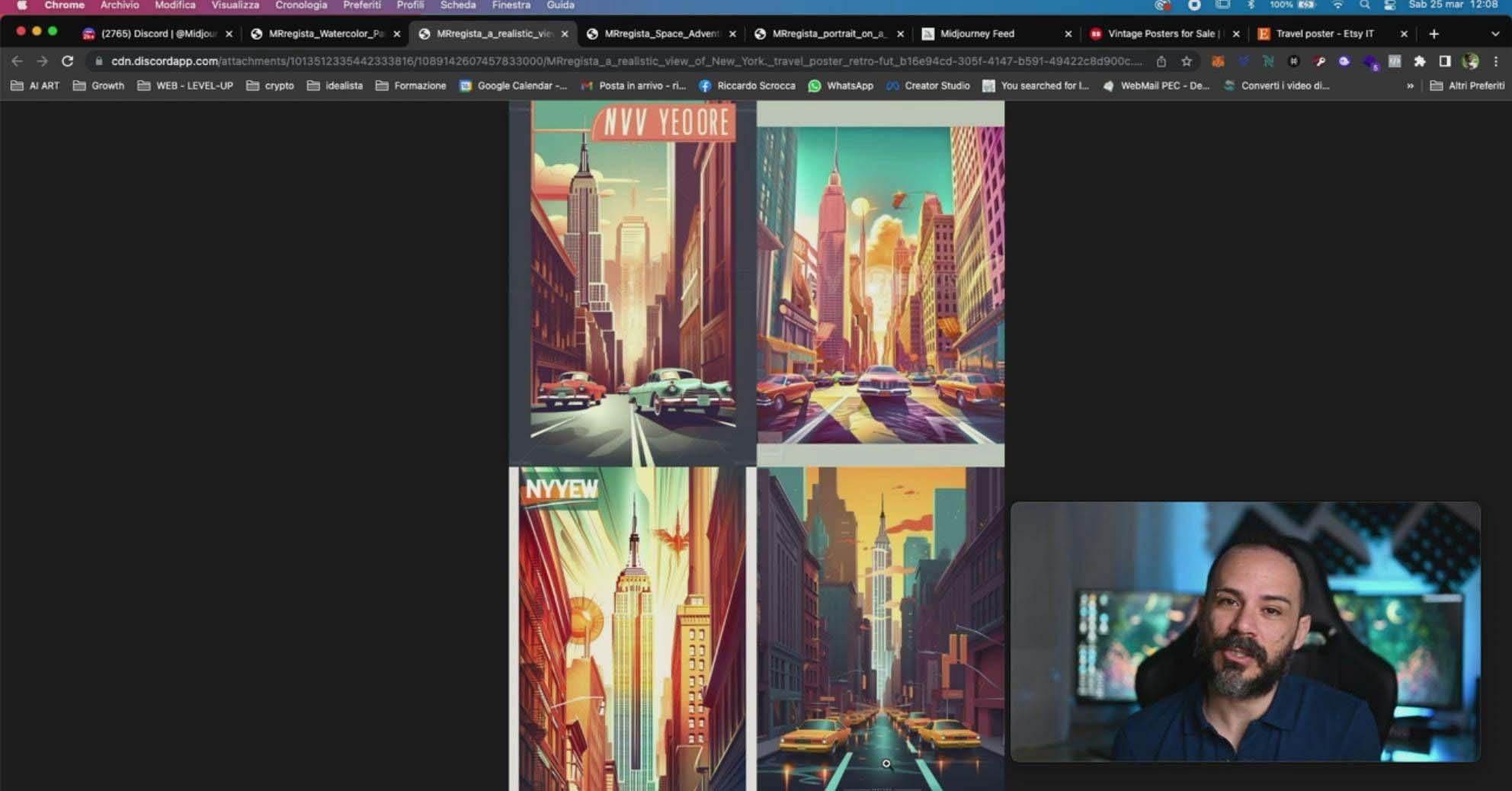 图片[10]-Midjourney AI人工智能创建和销售令人惊叹的海报教程-10节课-中英字幕-知芽创业社
