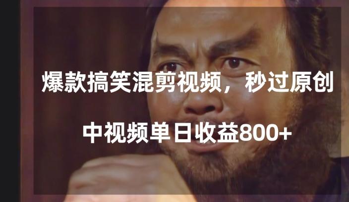 爆款搞笑混剪视频，百分百过原创，单日中视频播放收益800+【揭秘】-知芽创业社