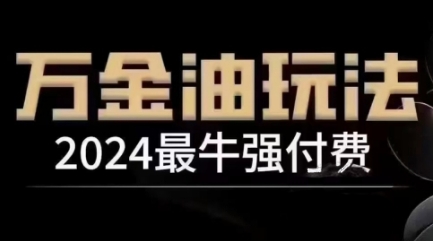 2024最牛强付费，万金油强付费玩法，干货满满，全程实操起飞(更新12月)-知芽创业社