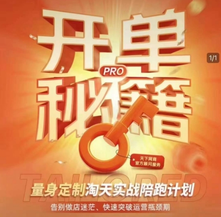 淘宝开单秘籍PRO，量身定制淘天实战陪跑计划，告别做店迷茫、快速突破运营瓶颈期-知芽创业社