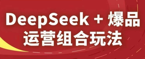DeepSeek+爆品运营组合玩法，2025淘系精品课-知芽创业社