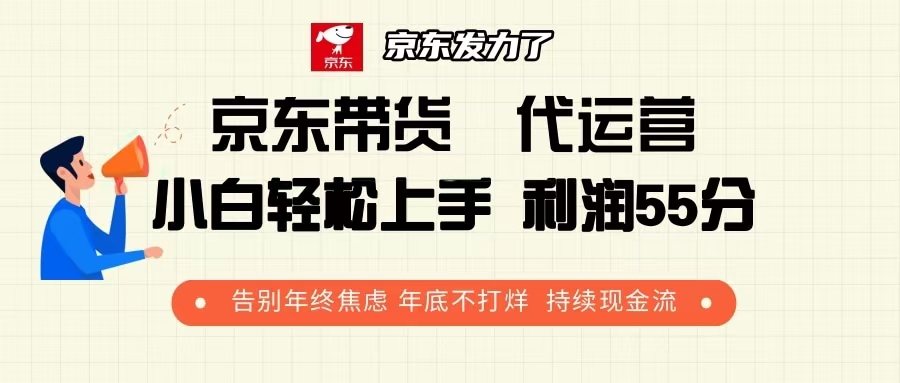 京东带货 代运营 利润55分 告别年终焦虑 年底不打烊 持续现金流-知芽创业社