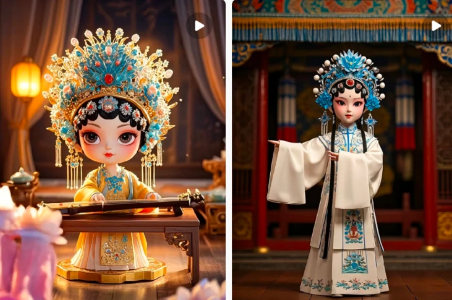 利用AI制做Q版古风娃娃视频，只需三步新手也能做出流量好到爆(附教程+提示...-知芽创业社