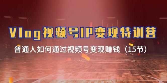 Vlog 视频号IP变现特训营，普通人如何通过视频号变现赚钱(15节-知芽创业社