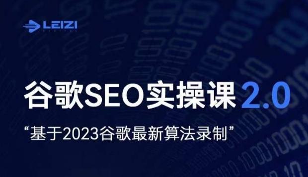 雷子·谷歌SEO 2.0实战课，独立站询盘自由必备，基于2023谷歌最新算法录制-知芽创业社