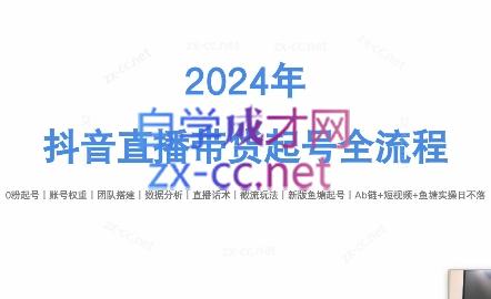 六六老师·2024年抖音直播带货起号全攻略-知芽创业社