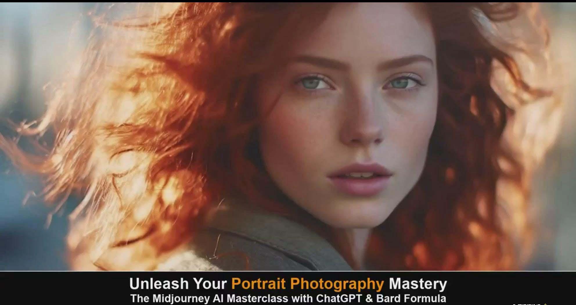 图片[2]-(9312期)Midjourney v5 ChatGPT 和 Bard AI人工智能人像摄影大师班-15节-中英字幕-知芽创业社