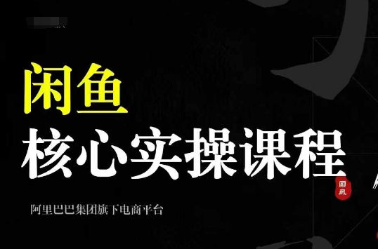 2024闲鱼核心实操课程，从养号、选品、发布、销售，教你做一个出单的闲鱼号-知芽创业社