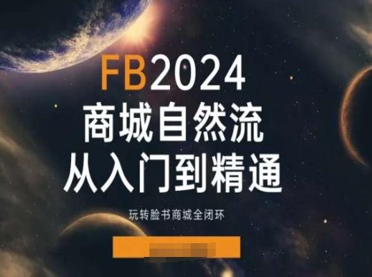 2024Faceboo商城自然流(从入门到精通)，玩转脸书商城全闭环-知芽创业社