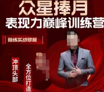 众星捧月表现力巅峰训练营，全方位打造，陪练实战赋能-知芽创业社