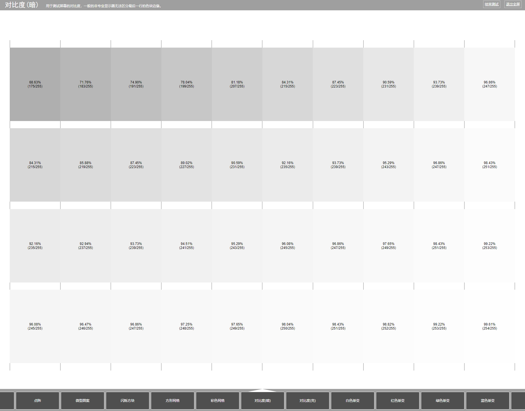 在线检测显示屏坏点html工具源码-小艾项目网