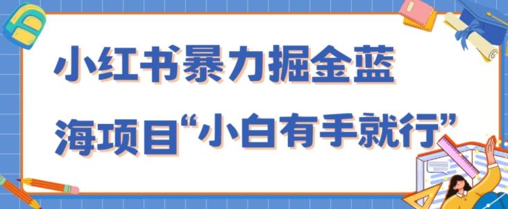 小红书暴力掘金蓝海项目，轻松日入1000+、小白有手就行（附新引流方法，不违规）-知芽创业社